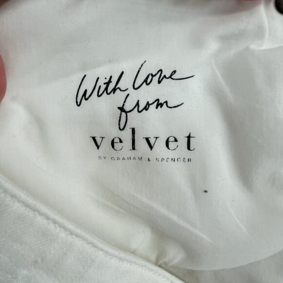 Velvet by Graham & Spencer Cut Off Denim Shorts Women's 31 White Anthropologie - Picture 6 of 8